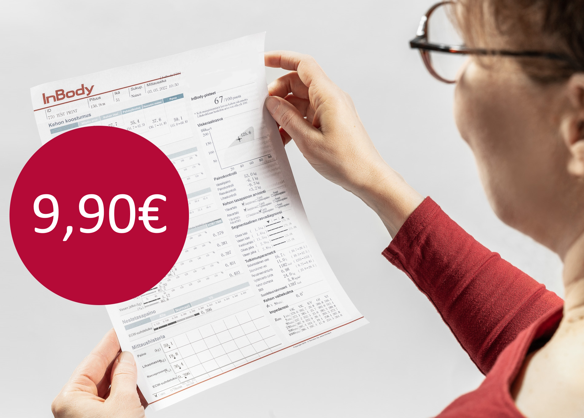 InBody-mittaus (Novapolis)